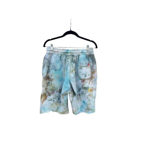 Tie Dye Nike Drawstring Short's | Men’s Shorts | Scrunch Tie - Ice Dye - Picture 2 of 2